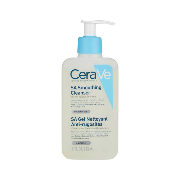 CeraVe SA Soothing Cleanser | Salicylic Acid Face & Body Wash & Scrub for Normal, Dry, Rough & Dry Skin
