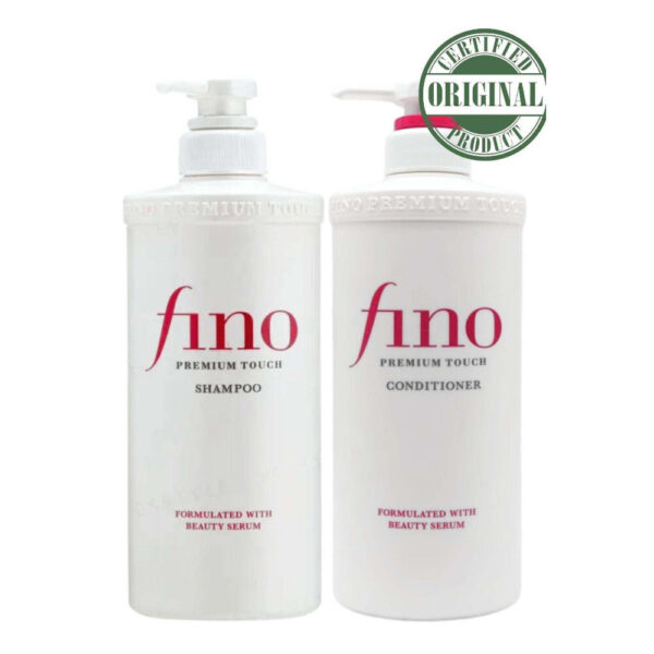 Fino Shiseido Fitit Fino Premium Touch Moist Shampoo & Conditioner Set, 550ml for Dry Hair