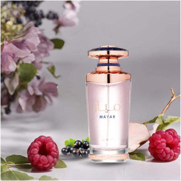 Lattafa Mayar Eau de Parfum for Women – Floral Fruity Scent with Raspberry, Blackcurrant & Musk – Elegant Long-Lasting Perfume, 100ml