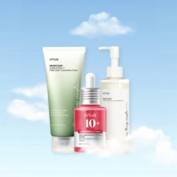 ANUA Heartleaf Lha Moisture Peeling Gel 120ml + Anua Heartleaf Pore Control Cleansing Oil + Anua 10%