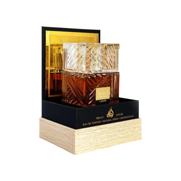 lattafa Perfumes Khamrah For Unisex Eau De Parfum Spray, 3.4 Ounce