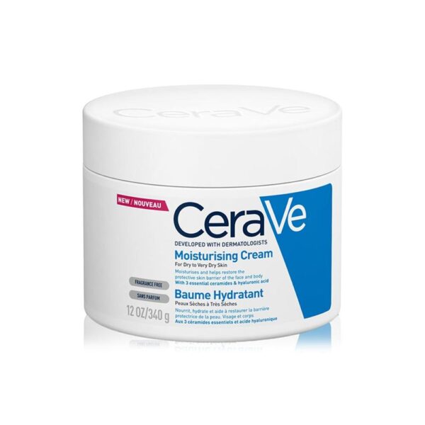 CeraVe 340gr Moisturizing Face and Body Cream Containing Ceramide and Hyaluronic Acid - Dry Skin