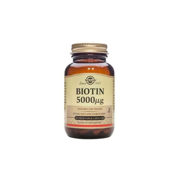 Solgar Biotin 5000 mcg Vegetable Capsules