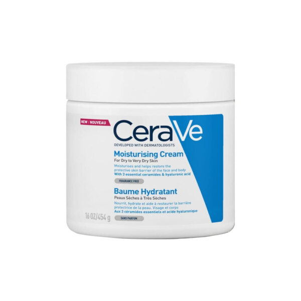 CeraVe Moisturizing Cream | 48H Face & Body Moisturizer for Dry to Very Dry Skin