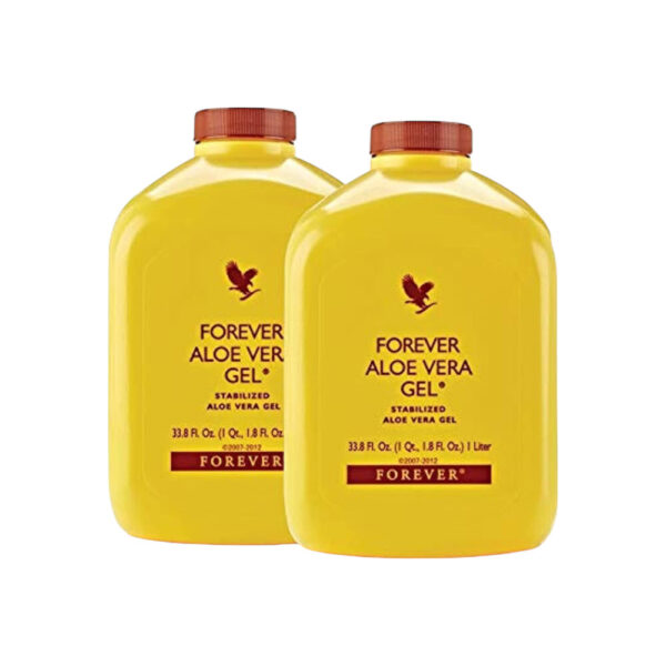 Forever Living  Aloe Vera Gel - Pack of 2 (2ltr) - certified by the International Aloe