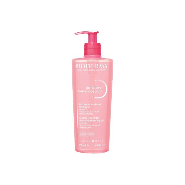 Bioderma Sensibio Foaming Gel Sensitive and Normal Skin Micellar Facial Gel 500 ml