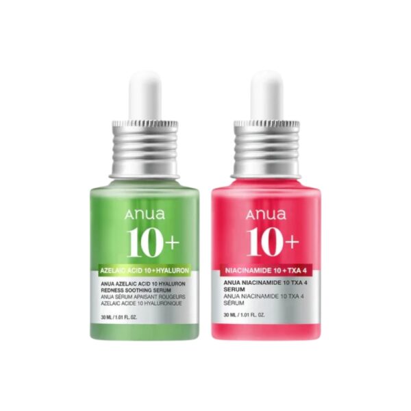 ANUA Ultimate Spot Duo, Niacinamide 10 + TXA 4 Serum & Azelaic Acid 10 Hyaluron Redness Soothing Ser