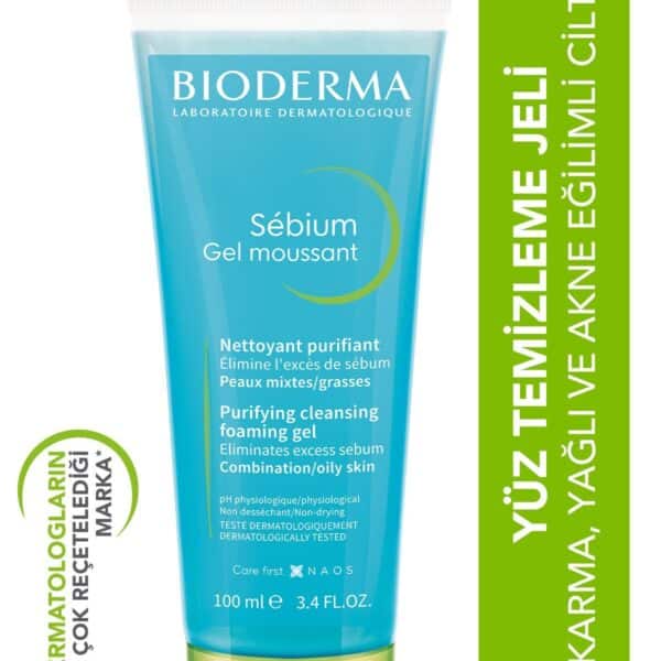 جل سيبيوم الرغوي لتنظيف الوجه للبشرة المختلطة والدهنية والمعرضة لحب الشباب 100 مل