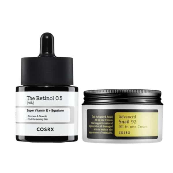 The Retinol 0.5 OIL Super Vitamin E + Squalane 20ml + Advanced SnaiI 92 All in One Cream 100g