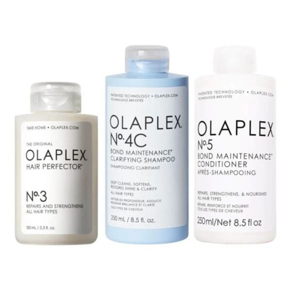 No 3 Hair Perfector 100Ml No 4C Clarifying Shampoo 250Ml And No 5 Bond Conditioner 250Ml Bun