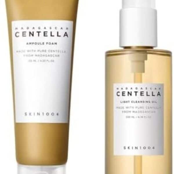 Madagascar Centella Double Cleansing Duo (Centella Ampoule Foam + Centella Light Cleansing