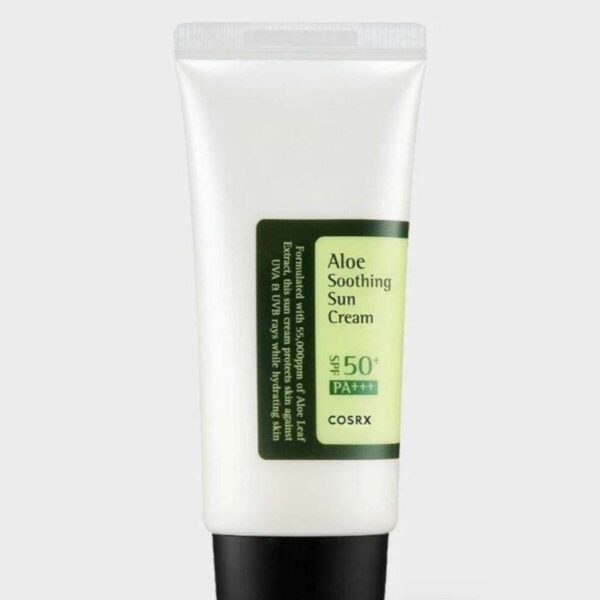 كريم الشمس المهدئ بالألوفيرا بعامل حماية من الشمس 50+ PA+++ 50 مل