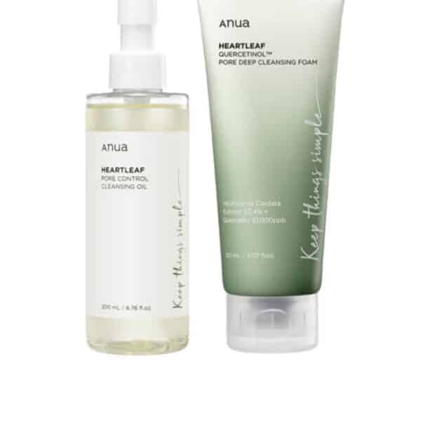 مجموعة التنظيف المزدوجة (زيت التنظيف + رغوة التنظيف)