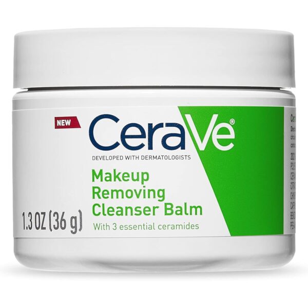 Cleansing Balm Hydrating Makeup Remover with Ceramides and Plant based Jojoba Oil for Face Ma