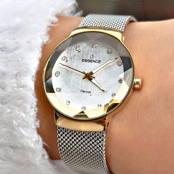 Women's Special Design Watch with Silver and Gold Steel Wire 1120.230