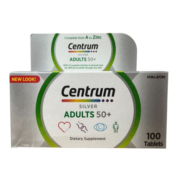 الفضة مع اللوتين، 100 قرص، تركيبة خاصة للبالغين 50+