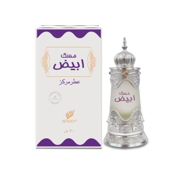 زيت المسك الأبيض 20 مل - زيت عطري برائحة المسك الأبيض يدوم طويلاً