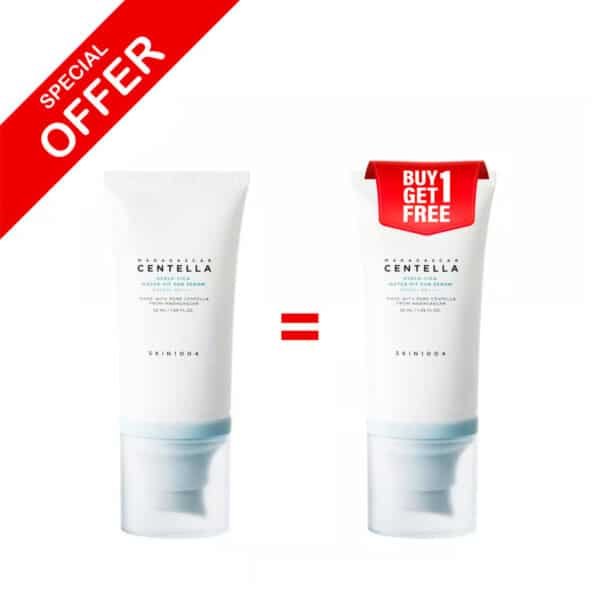 اشترِ واحدًا واحصل على الثاني مجانًا من SKIN1004 Centella Hyalu-Cica Water-Fit Sun Serum 50ml