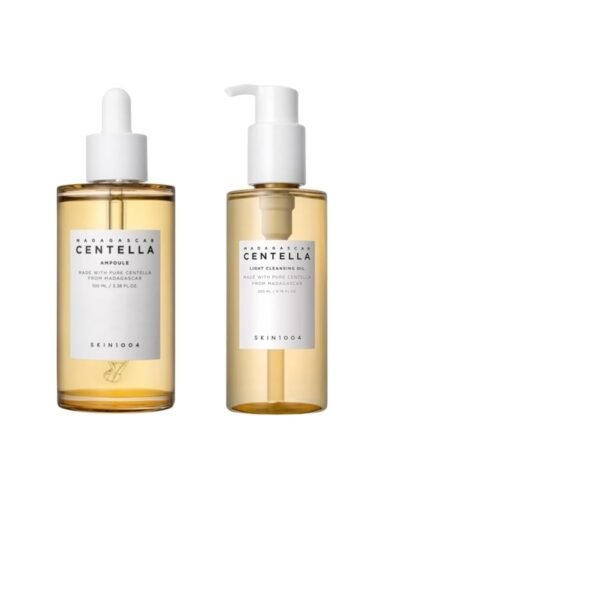 Madagascar Centella Ampoule 3.38fl.oz (100ml) and Light Cleansing Oil 6.76fl.oz (200ml) Bun