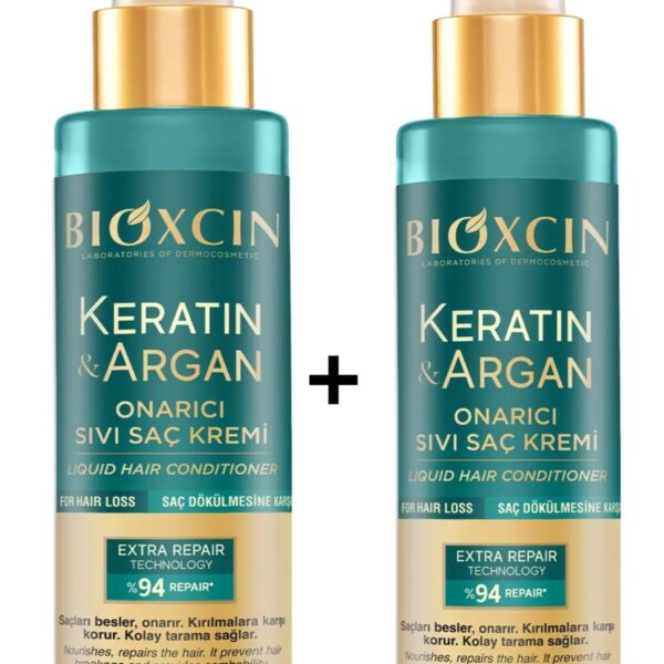 Keratin Argan Onarıcı Sıvı Saç Kremi 2X150ml