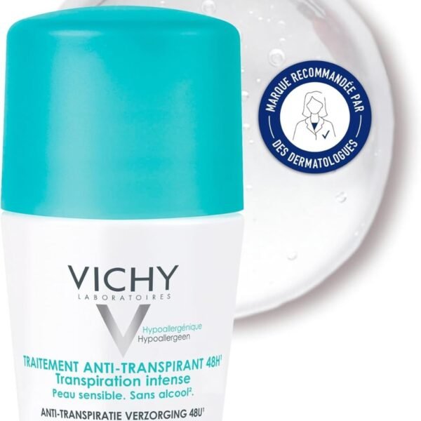 Deodorant Roll-on For Intense Perspiration Control, 48h Protection, Hypoallergenic, 50ml