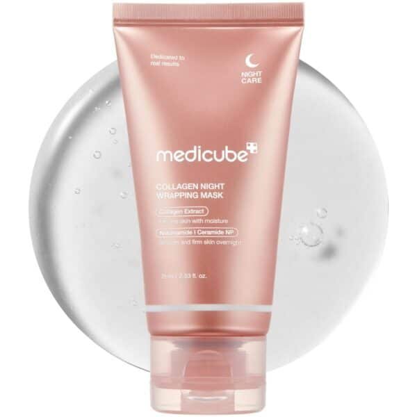 Collagen Overnight Peel Off Mask - Hydration & Elasticity, Reduces Sagging & Dullness, 2.53 fl.oz