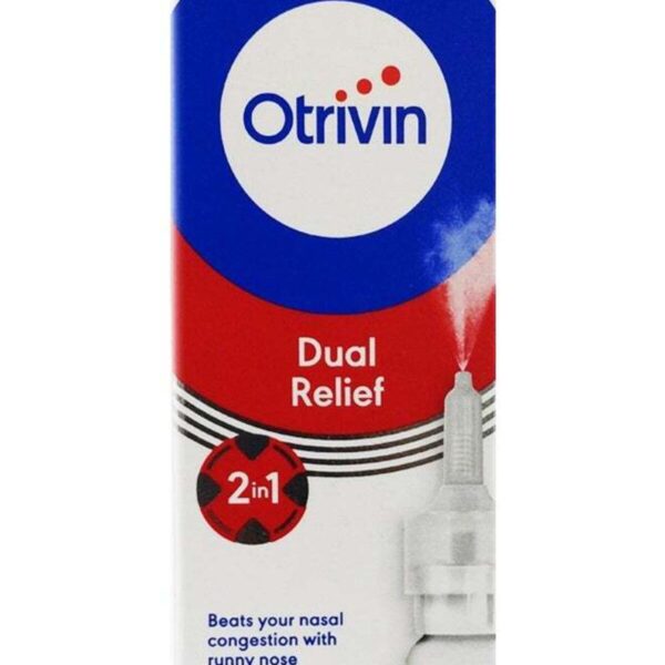 Otrivin Dual Relief 2 In 1 Nasal Spray 10 Ml