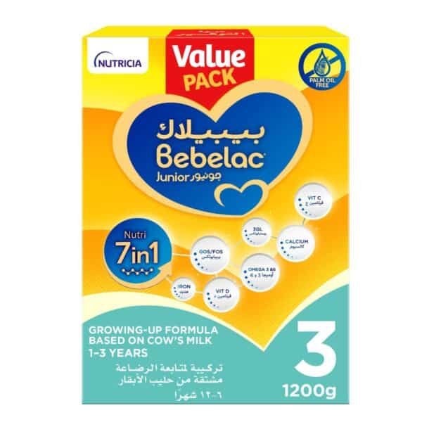 Junior 3 Nutri 7in1 Growing Up Formula from 1 to 3 years, Value Pack 1200g