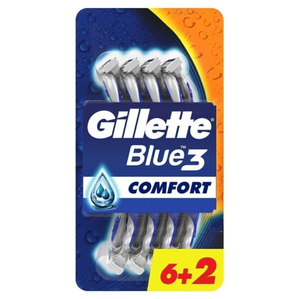 شفرات حلاقة Blue3 Comfort للاستخدام مرة واحدة، 8 قطع