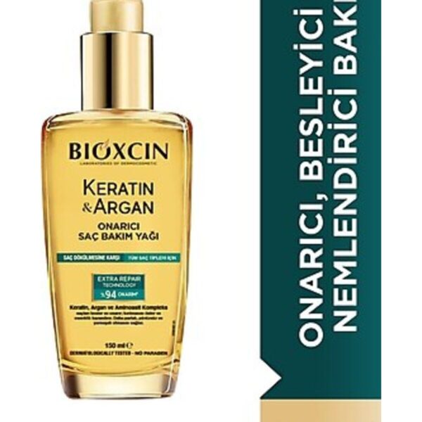 150 مل زيت العناية بالشعر بالكيراتين والأرغان لإصلاح الشعر التالف والمتضرر