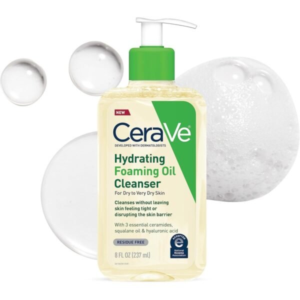 Hydrating Foaming Cleanser With Squalane, Moisturizing For Dry To Very Dry Skin
