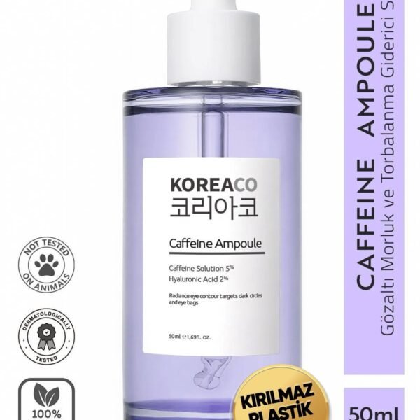 Caffeine Ampoule Gözaltı Torba & Koyu Halka Karşıtı
