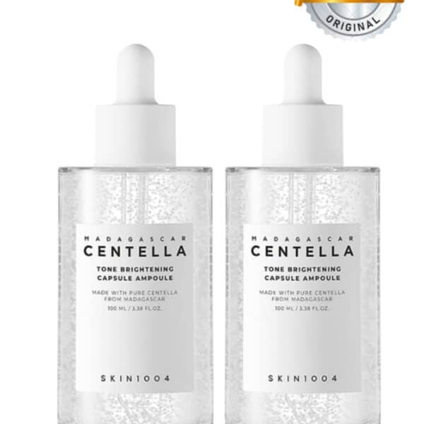 أمبولة كبسولات مدغشقر سنتيلا تون لتفتيح البشرة، عبوة من قطعتين، 100 مل