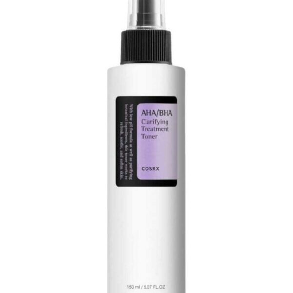 AHA/BHA Clarifying Treatment Toner Facial Exfoliating Spray for Whiteheads Pores & Uneven Skin