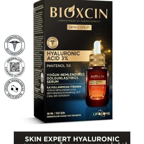 Hyaluronic Acid 3% 30 ml Intensive Moisturizing Plumping Serum - Panthenol (Vitamin B5)