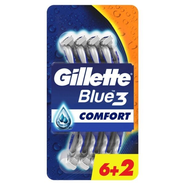 Blue3 Comfort Disposable Shaving Blades 8 pcs