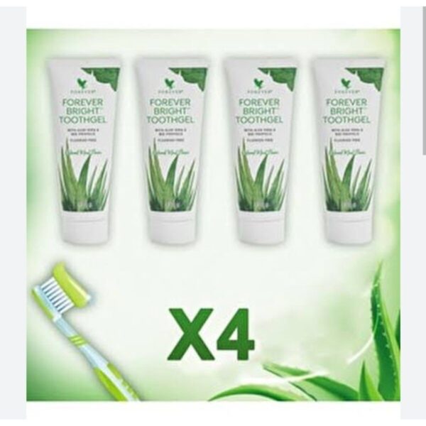 معجون أسنان فوريفر برايت توث جل، 4 قطع