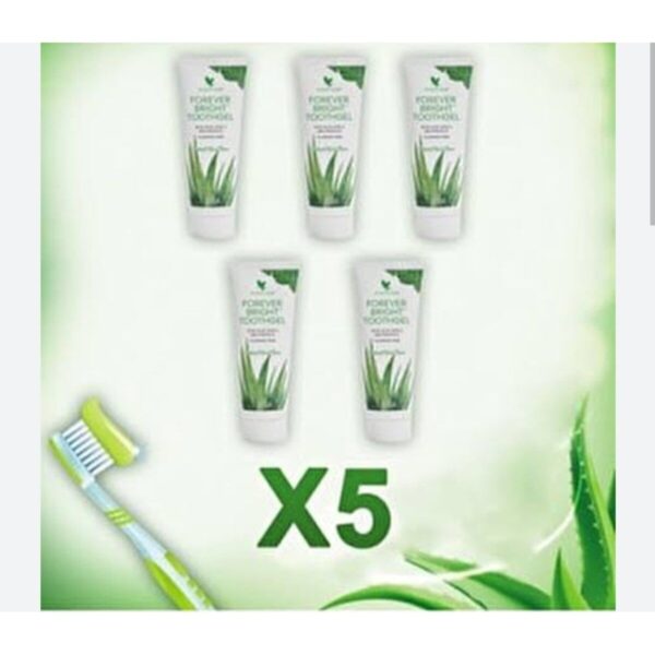 معجون أسنان فوريفر برايت توث جل، 5 قطع