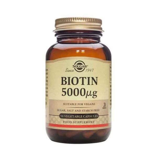 SOLGAR BIOTIN 5000MCG CAP 50S